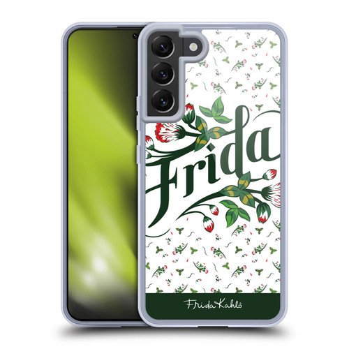 Frida Kahlo Typography Floral Soft Gel Case for Samsung Galaxy S22+ 5G & MagSafe