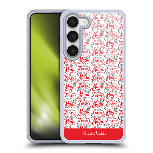 Frida Kahlo Typography Lover Red Soft Gel Case for Samsung Galaxy S23 5G & MagSafe