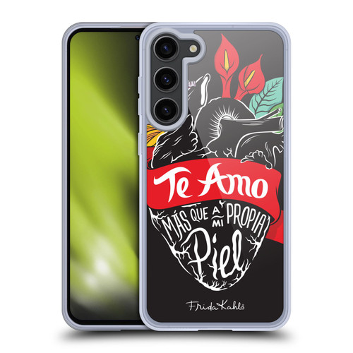 Frida Kahlo Typography Heart Soft Gel Case for Samsung Galaxy S23+ 5G & MagSafe