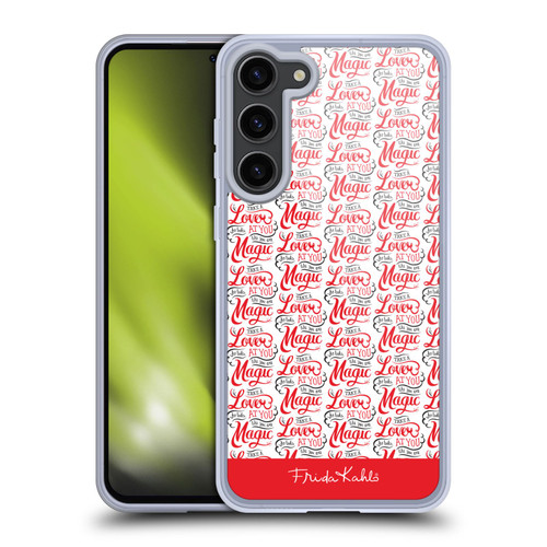 Frida Kahlo Typography Lover Red Soft Gel Case for Samsung Galaxy S23+ 5G & MagSafe