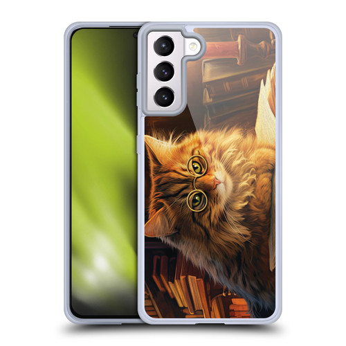 Michael David Ward Humor & Botanicals Boom Shop Kitty Soft Gel Case for Samsung Galaxy S21+ 5G & MagSafe