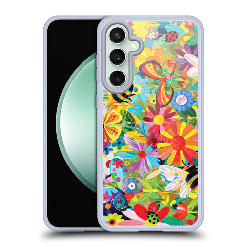 Michael David Ward Humor & Botanicals Happy Garden Soft Gel Case for Samsung Galaxy S23 FE 5G & MagSafe