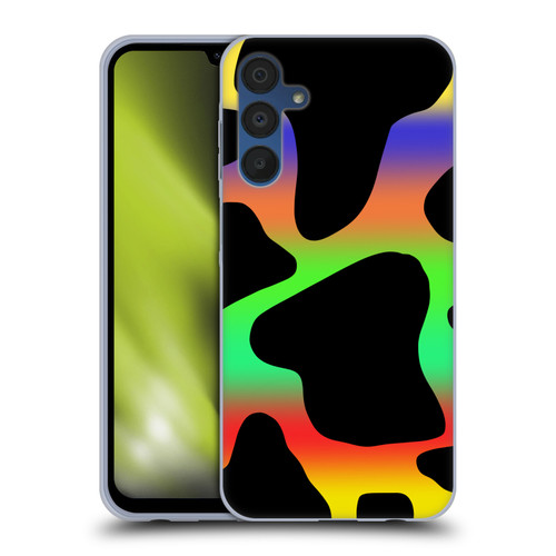 Grace Illustration Cow Prints Assorted Soft Gel Case for Samsung Galaxy A15 & MagSafe