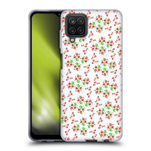 Grace Illustration Lovely Floral Rose Bushes Soft Gel Case for Samsung Galaxy A12 (2020)