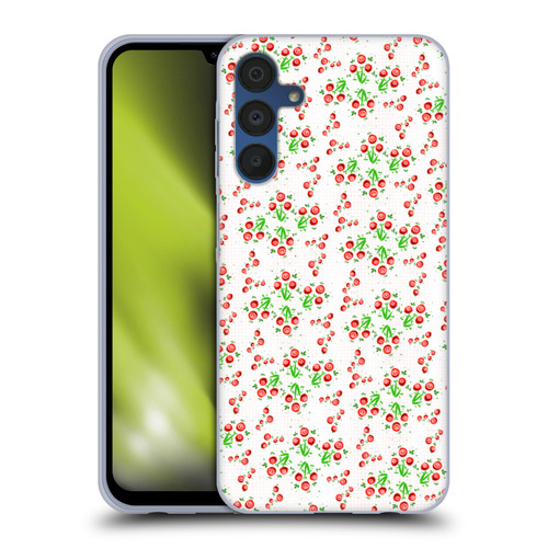 Grace Illustration Lovely Floral Rose Bushes Soft Gel Case for Samsung Galaxy A15 & MagSafe