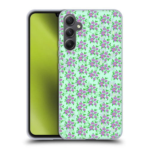 Grace Illustration Lovely Floral Cosmos Soft Gel Case for Samsung Galaxy A34 5G