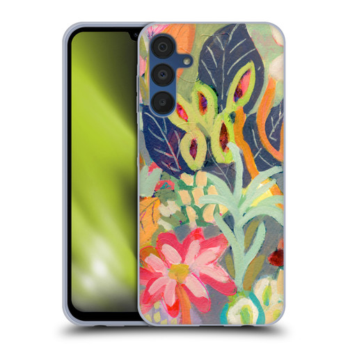 Suzanne Allard Floral Art Joyful Garden Abstract Soft Gel Case for Samsung Galaxy A15 & MagSafe