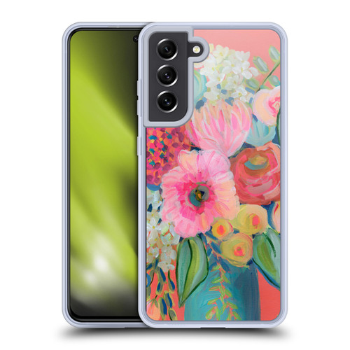 Suzanne Allard Floral Art A Summer's Day Soft Gel Case for Samsung Galaxy S21 FE 5G & MagSafe