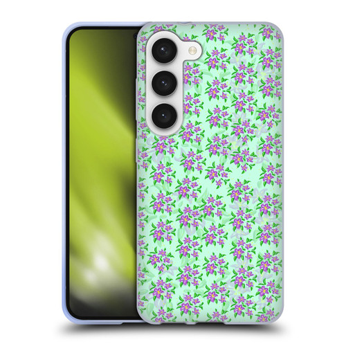 Grace Illustration Lovely Floral Cosmos Soft Gel Case for Samsung Galaxy S23 5G & MagSafe