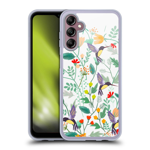 Haroulita Birds And Flowers Hummingbirds Soft Gel Case for Samsung Galaxy A14 5G