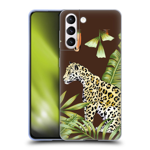 Haroulita Forest Leopard Soft Gel Case for Samsung Galaxy S21 5G & MagSafe