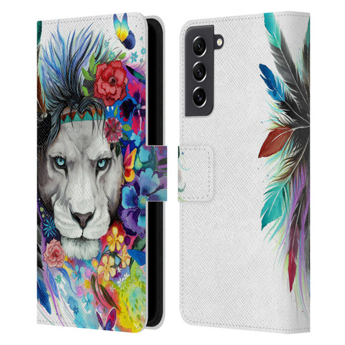 Pixie Cold Cats King Of The Lions Leather Book Wallet Case Cover For Samsung Galaxy S21 FE 5G