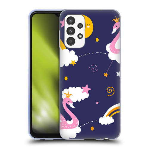 Haroulita Forest Flamingo Night Soft Gel Case for Samsung Galaxy A13 (2022)