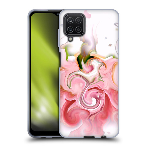 Haroulita Liquid Marble Blush Soft Gel Case for Samsung Galaxy A12 (2020)