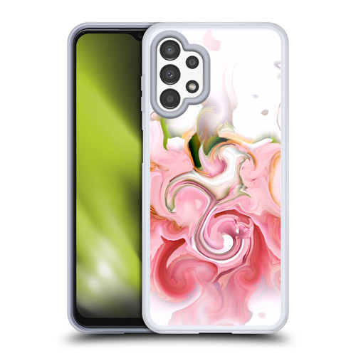 Haroulita Liquid Marble Blush Soft Gel Case for Samsung Galaxy A13 (2022)