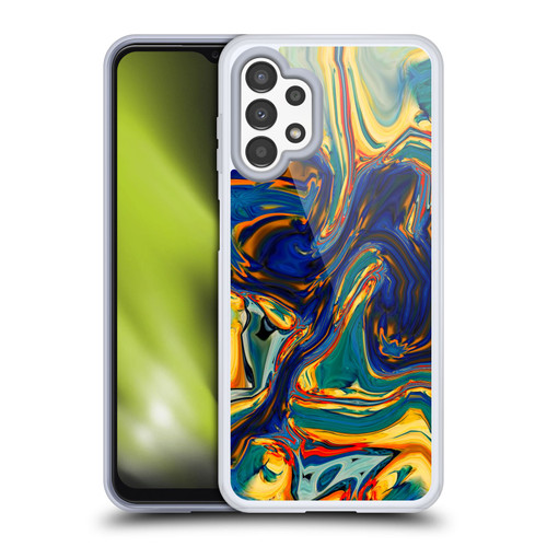 Haroulita Liquid Marble Sunset Soft Gel Case for Samsung Galaxy A13 (2022)