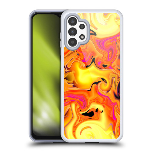 Haroulita Liquid Marble Warm Breeze Soft Gel Case for Samsung Galaxy A13 (2022)