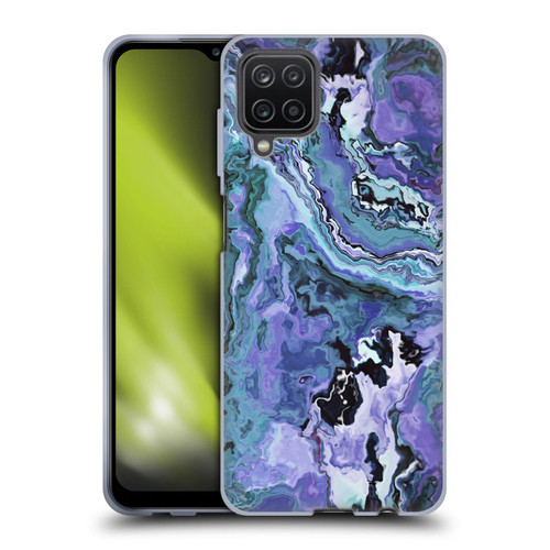 Haroulita Marble 2 Indigo Violet Soft Gel Case for Samsung Galaxy A12 (2020)