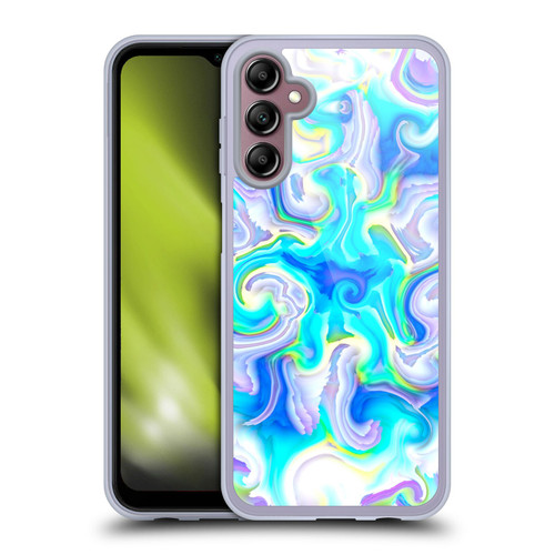 Haroulita Liquid Marble Aquatic Soft Gel Case for Samsung Galaxy A14 5G