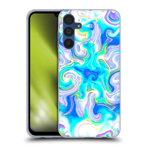 Haroulita Liquid Marble Aquatic Soft Gel Case for Samsung Galaxy A15 & MagSafe
