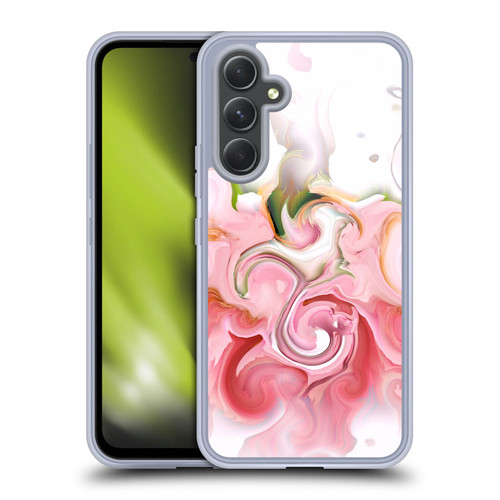 Haroulita Liquid Marble Blush Soft Gel Case for Samsung Galaxy A54 5G