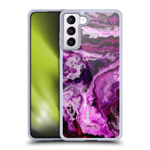 Haroulita Marble 2 Purple Mauve Soft Gel Case for Samsung Galaxy S21+ 5G & MagSafe