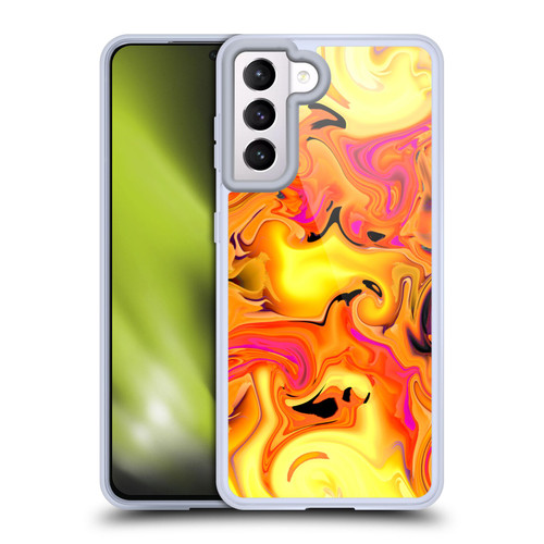 Haroulita Liquid Marble Warm Breeze Soft Gel Case for Samsung Galaxy S21 5G & MagSafe