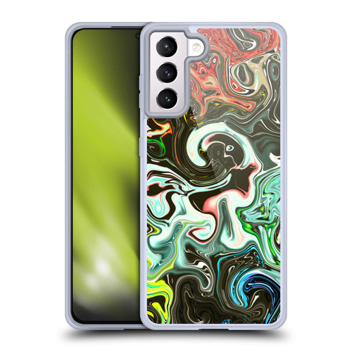 Haroulita Liquid Marble Abstract Soft Gel Case for Samsung Galaxy S21+ 5G & MagSafe