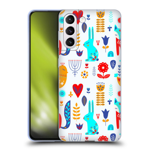 Haroulita Forest Bunny And Fox Soft Gel Case for Samsung Galaxy S21+ 5G & MagSafe