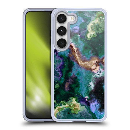 Haroulita Marble 2 Green Soft Gel Case for Samsung Galaxy S23 5G & MagSafe