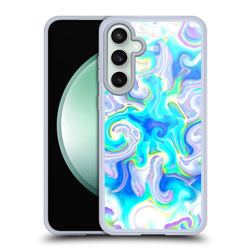Haroulita Liquid Marble Aquatic Soft Gel Case for Samsung Galaxy S23 FE 5G & MagSafe