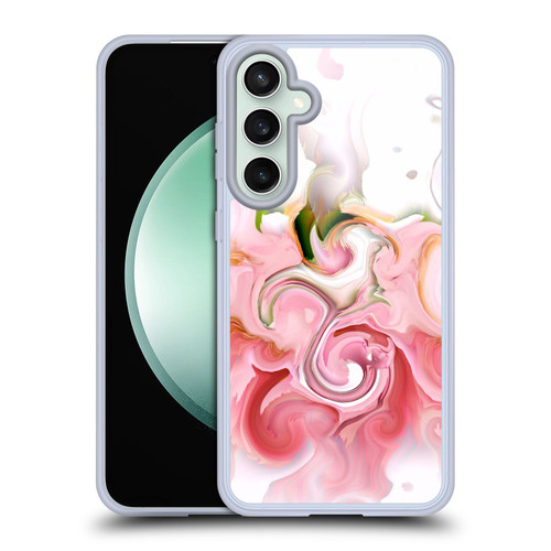 Haroulita Liquid Marble Blush Soft Gel Case for Samsung Galaxy S23 FE 5G & MagSafe