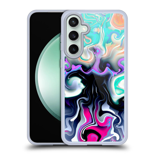 Haroulita Liquid Marble Glitch Soft Gel Case for Samsung Galaxy S23 FE 5G & MagSafe