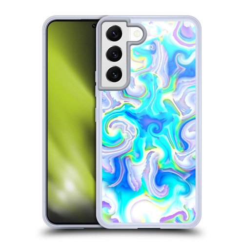 Haroulita Liquid Marble Aquatic Soft Gel Case for Samsung Galaxy S22 5G & MagSafe
