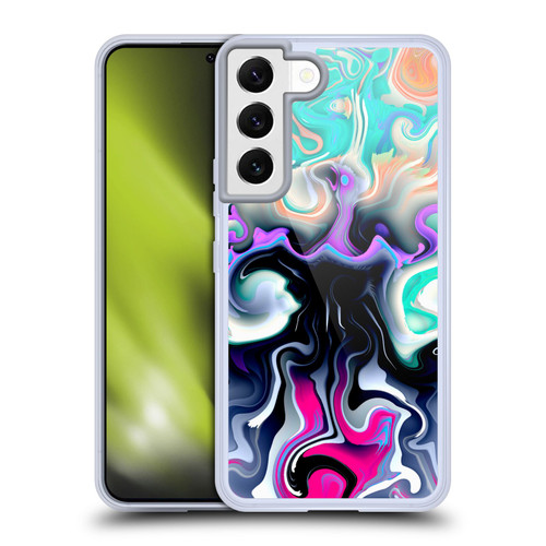 Haroulita Liquid Marble Glitch Soft Gel Case for Samsung Galaxy S22 5G & MagSafe