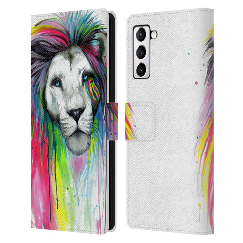 Pixie Cold Cats Rainbow Mane Leather Book Wallet Case Cover For Samsung Galaxy S21+ 5G