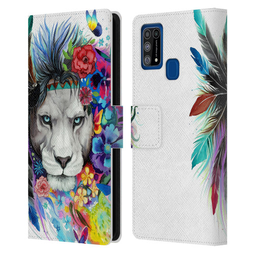 Pixie Cold Cats King Of The Lions Leather Book Wallet Case Cover For Samsung Galaxy M31 (2020)