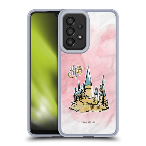Harry Potter Deathly Hallows XVII Logo And Castle Soft Gel Case for Samsung Galaxy A33 5G (2022)