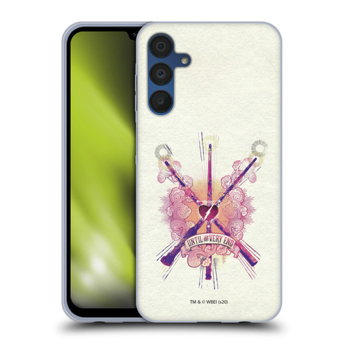 Harry Potter Deathly Hallows XXVI Until The Very End Wands Soft Gel Case for Samsung Galaxy A15 & MagSafe