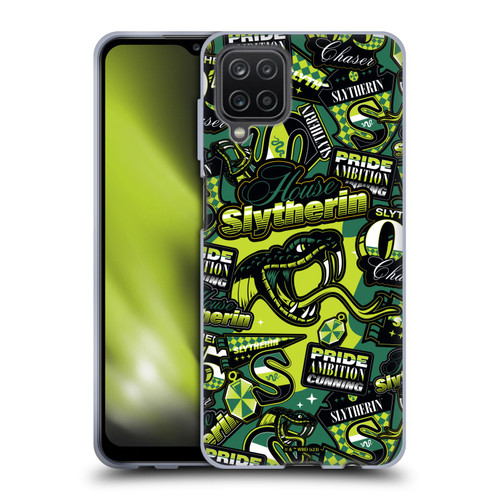 Harry Potter Badge Up House Slytherin Soft Gel Case for Samsung Galaxy A12 (2020)