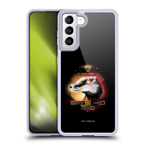 Harry Potter Deathly Hallows XIX Hufflepuff Soft Gel Case for Samsung Galaxy S21 5G & MagSafe
