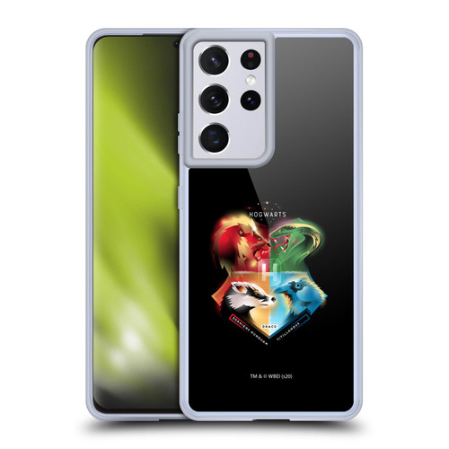 Harry Potter Deathly Hallows XIX Hogwarts Soft Gel Case for Samsung Galaxy S21 Ultra 5G & MagSafe