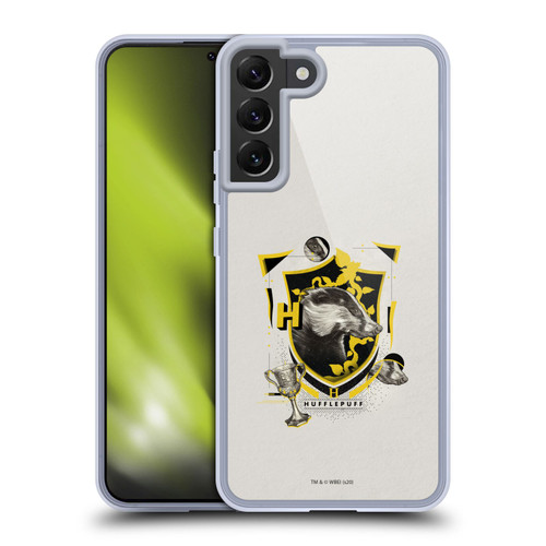 Harry Potter Deathly Hallows XXVII Hufflepuff Soft Gel Case for Samsung Galaxy S22+ 5G & MagSafe
