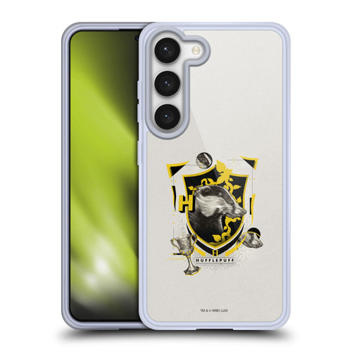 Harry Potter Deathly Hallows XXVII Hufflepuff Soft Gel Case for Samsung Galaxy S23 5G & MagSafe