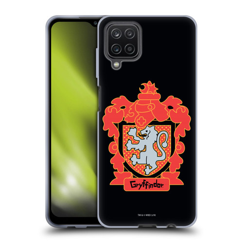 Harry Potter Deathly Hallows I Gryffindor Crest Soft Gel Case for Samsung Galaxy A12 (2020)