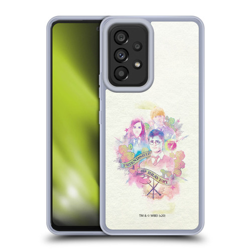 Harry Potter Deathly Hallows XXVI Harry, Ron & Hermione Soft Gel Case for Samsung Galaxy A53 5G (2022)