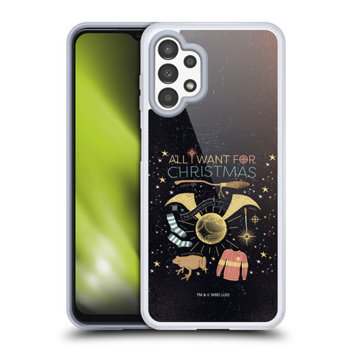 Harry Potter Deathly Hallows XXXII All I Want For Christmas Soft Gel Case for Samsung Galaxy A13 (2022)
