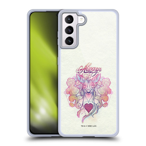 Harry Potter Deathly Hallows XXVI Always Stag Patronus Soft Gel Case for Samsung Galaxy S21+ 5G & MagSafe
