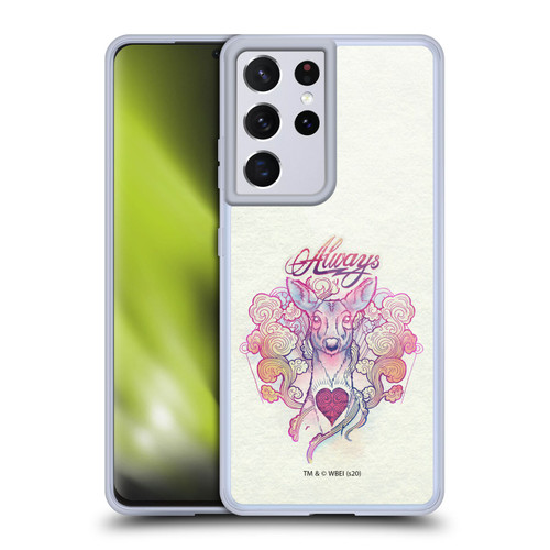 Harry Potter Deathly Hallows XXVI Always Stag Patronus Soft Gel Case for Samsung Galaxy S21 Ultra 5G & MagSafe
