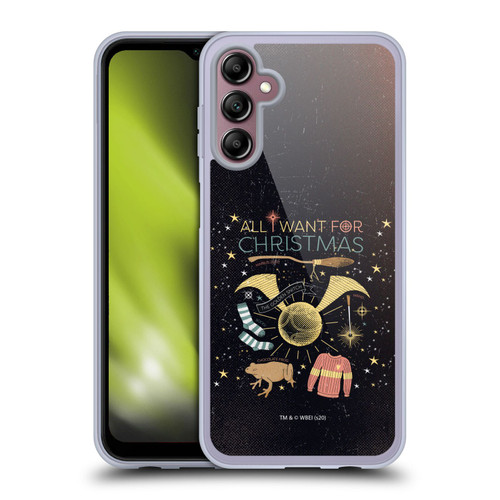 Harry Potter Deathly Hallows XXXII All I Want For Christmas Soft Gel Case for Samsung Galaxy A14 5G